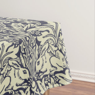 William Morris Brer Rabbit Vintage Blue Pattern Tablecloth
