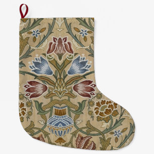 William Morris Brocade Elegant Garden Classic Large Christmas Stocking