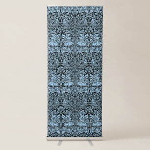 William Morris Brother Rabbit Light Blue Black Retractable Banner