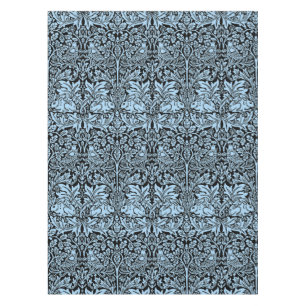 William Morris Brother Rabbit Light Blue Black Tablecloth
