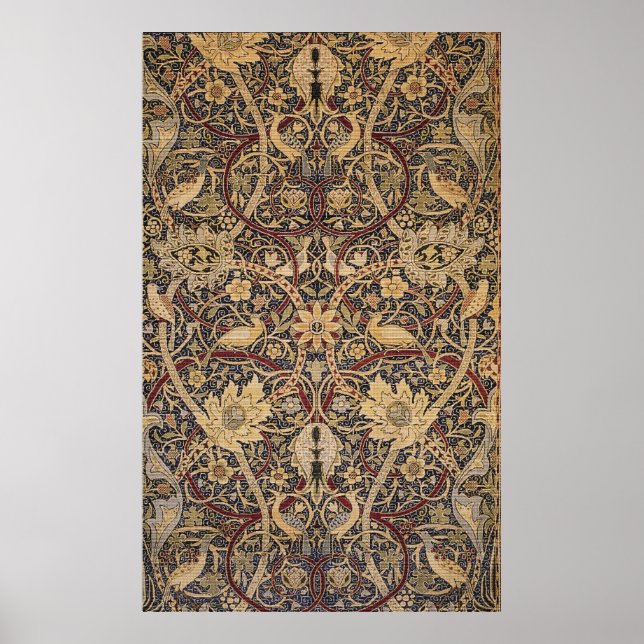 William Morris Bullerswood Carpet Detail Poster (Front)