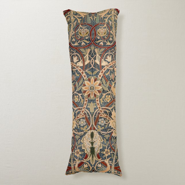 William Morris Bullerswood Faux Tapestry Body Cushion (Front Vertical)
