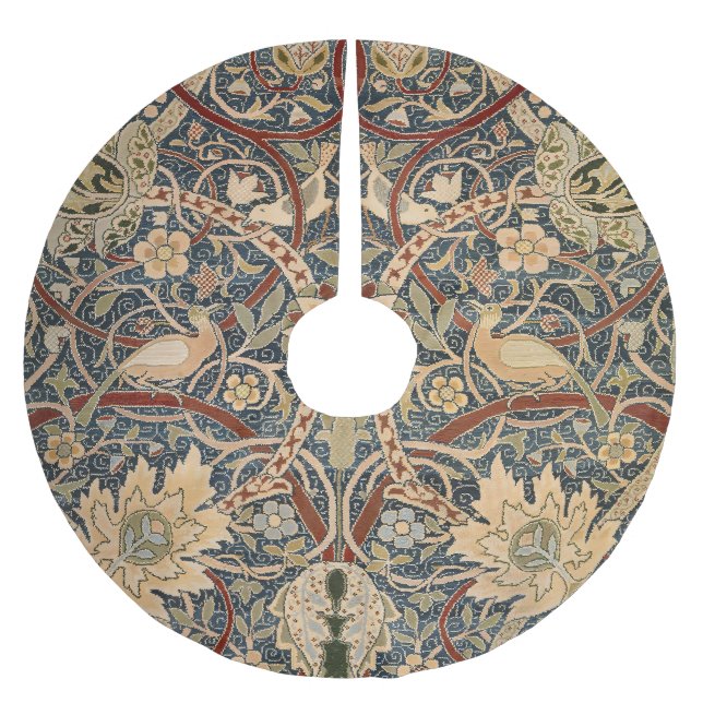 William Morris Bullerswood Faux Tapestry Brushed Polyester Tree Skirt (Front)