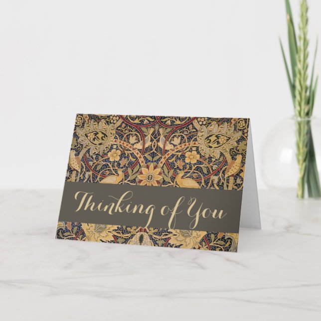 William Morris Bullerswood Faux Tapestry Card (Front)
