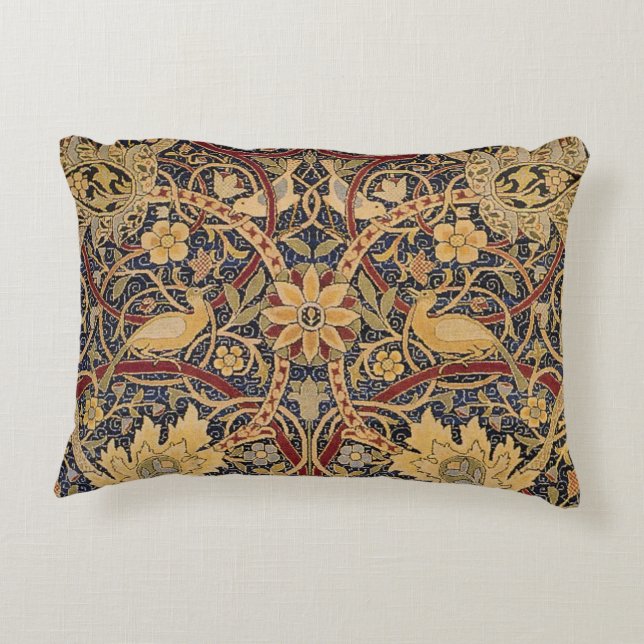 William Morris Bullerswood Faux Tapestry Decorative Cushion (Back)