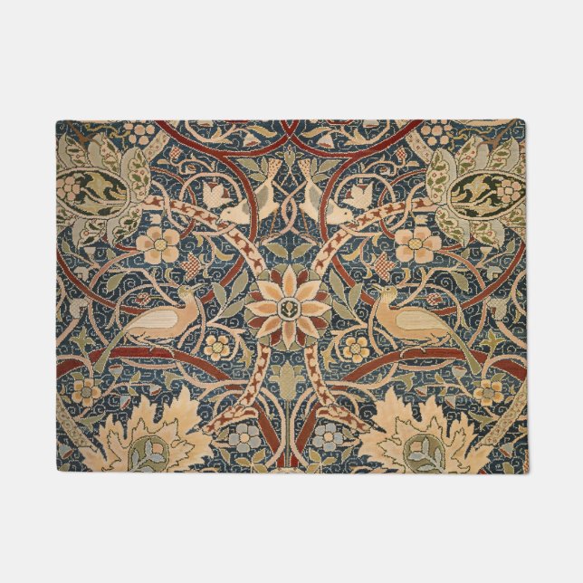 William Morris Bullerswood Faux Tapestry Doormat (Front)
