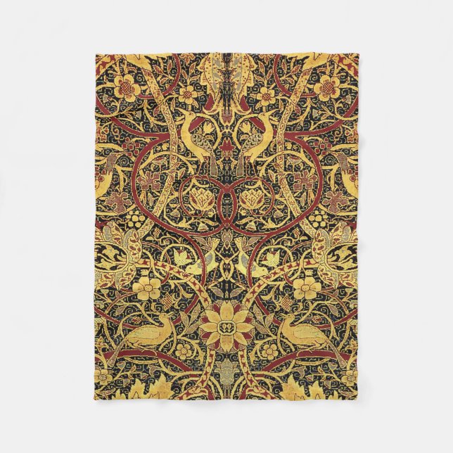 William Morris Bullerswood Faux Tapestry Fleece Blanket (Front)