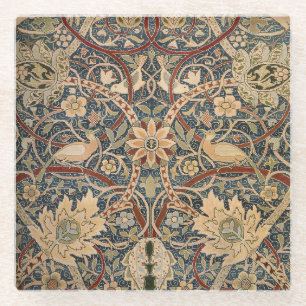 William Morris Bullerswood Faux Tapestry Glass Coaster