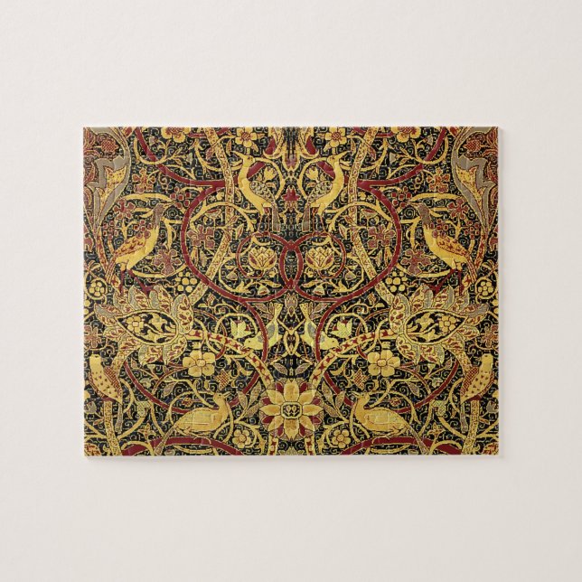 William Morris Bullerswood Faux Tapestry Jigsaw Puzzle (Horizontal)