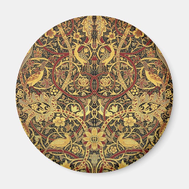 William Morris Bullerswood Faux Tapestry Magnet (Front)