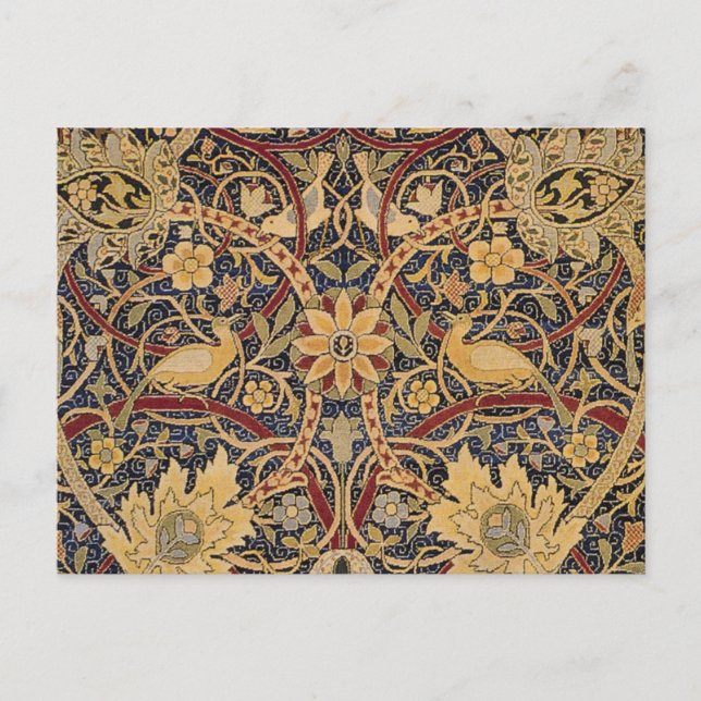 William Morris Bullerswood Faux Tapestry Postcard (Front)