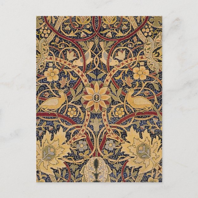 William Morris Bullerswood Faux Tapestry Postcard (Front)