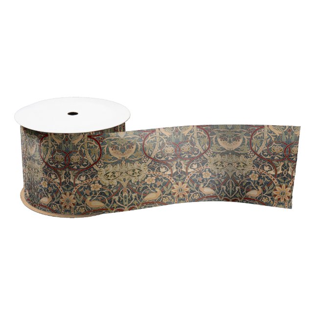 William Morris Bullerswood Faux Tapestry Satin Ribbon (Spool)