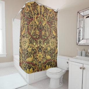 William Morris Bullerswood Faux Tapestry  Shower Curtain