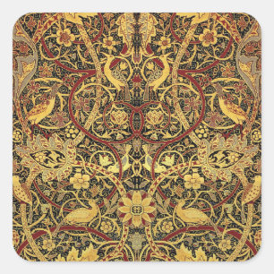 William Morris Bullerswood Faux Tapestry Square Sticker