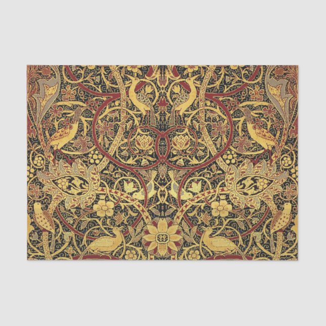 William Morris Bullerswood Faux Tapestry Tissue Paper (Front)