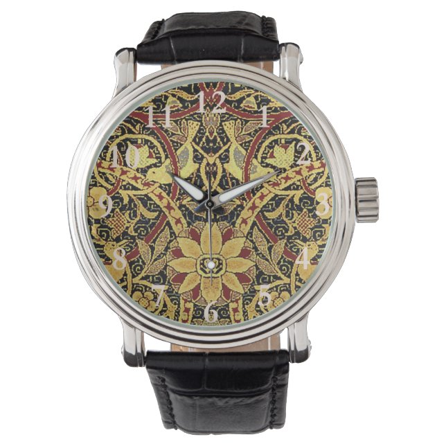 William Morris Bullerswood Faux Tapestry Watch (Front)