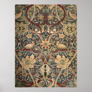 William Morris Bullerswood Vintage Bird Art Poster