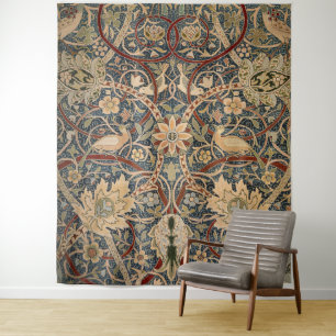 William Morris Bullerswood Vintage Bird Art Tapestry