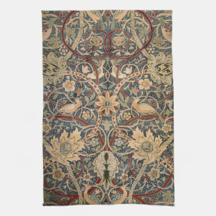 William Morris Bullerswood Vintage Bird Art Tea Towel