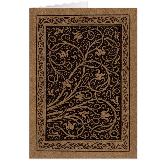 William Morris Campion Tooled Leather Damask (Front)