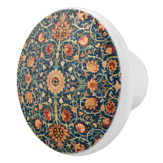 William Morris ceramic knob Holland park