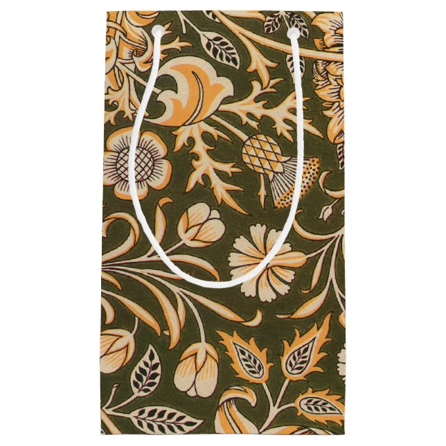 William Morris Cherwell Wallpaper Pattern Small Gift Bag (Front)
