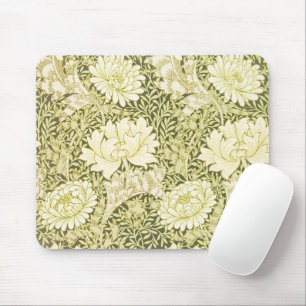 William Morris Chrysanthemum Floral Pattern Mouse Mat