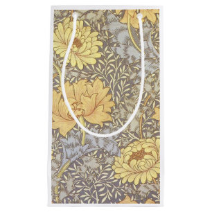 William Morris Chrysanthemum Mum Flowers Small Gift Bag
