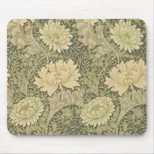 William Morris Chrysanthemum Mum Mouse Mat
