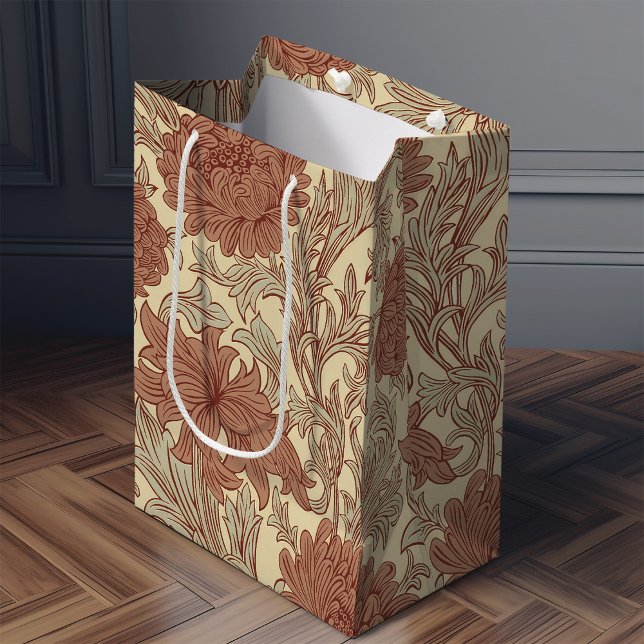 William Morris Chrysanthemum Pattern Medium Gift B Bag (Creator Uploaded)
