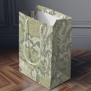 William Morris Chrysanthemum Pattern Medium Gift B Medium Gift Bag