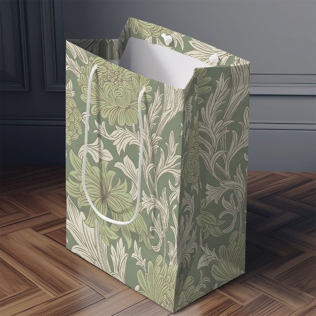 William Morris Chrysanthemum Pattern Medium Gift B Medium Gift Bag (Creator Uploaded)