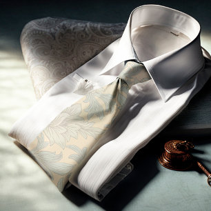 William Morris Chrysanthemum Pattern Neck Tie