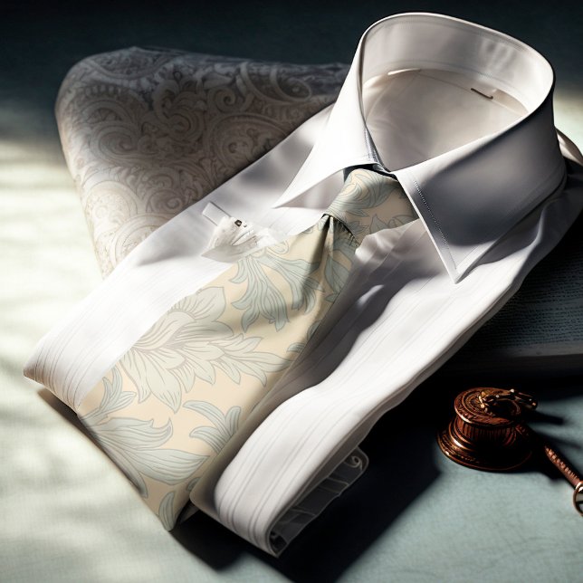 William Morris Chrysanthemum Pattern Neck Tie (Creator Uploaded)