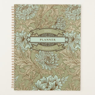 William Morris Chrysanthemum Pattern Planner