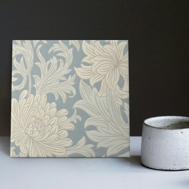 William Morris Chrysanthemum Pattern Tile (Creator Uploaded)