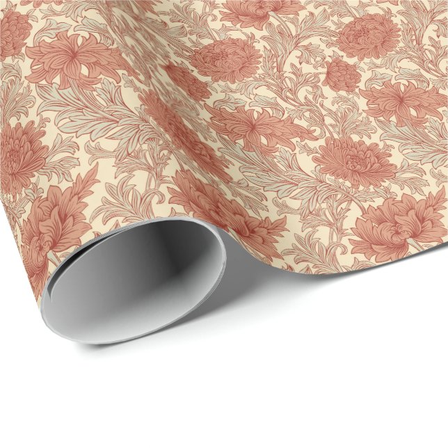 William Morris Chrysanthemum Pattern Wrapping Pape Paper (Roll Corner)