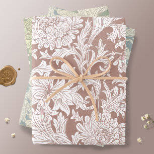 William Morris Chrysanthemum Pattern Wrapping Pape Paper Sheet