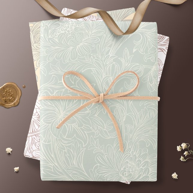 William Morris Chrysanthemum Pattern Wrapping Pape Paper Sheet (Creator Uploaded)