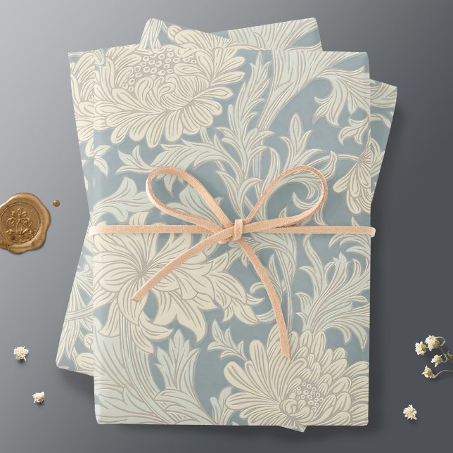 William Morris Chrysanthemum Pattern Wrapping Paper Sheet (Creator Uploaded)