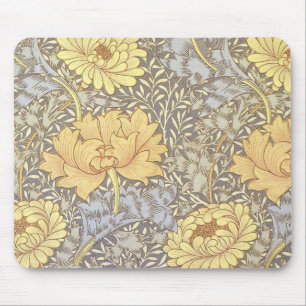 William Morris Chrysanthemum Pretty Flower Mouse Mat