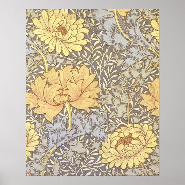 William Morris Chrysanthemum Pretty Flower Poster (Front)