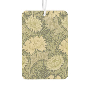 William Morris Chrysanthemum Sage Flower Car Air Freshener