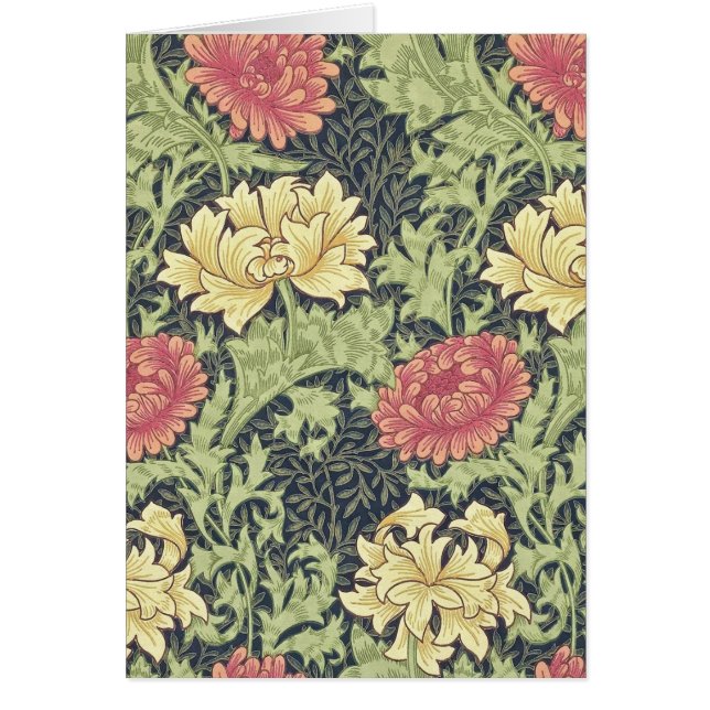 William Morris Chrysanthemum Vintage Floral Art (Front)