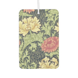 William Morris Chrysanthemum Vintage Floral Art Car Air Freshener