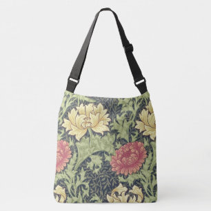 William Morris Chrysanthemum Vintage Floral Art Crossbody Bag
