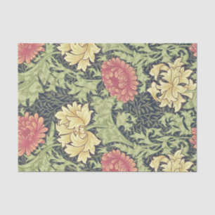 William Morris Chrysanthemum Vintage Floral Art Tissue Paper