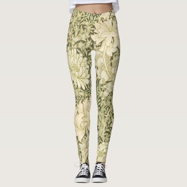 William Morris Chrysanthemum Women Leggings  (Front)