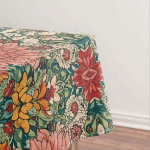  William Morris Chrysanthemums Floral Art Nouveau  Tablecloth